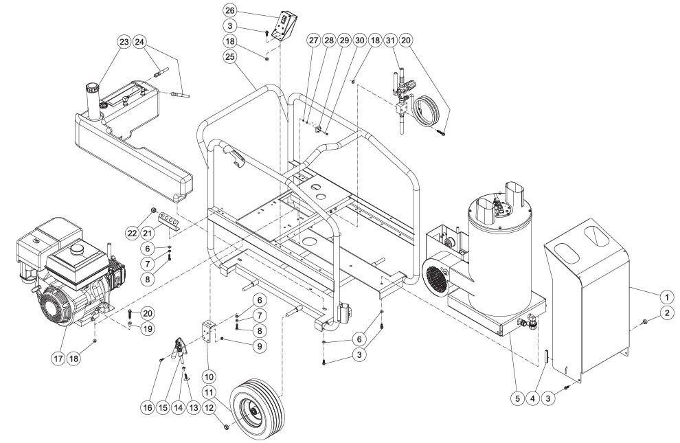 MITM HSP-3004-1MGV hot water repair kits